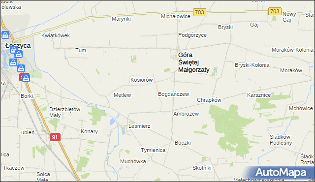 mapa Bogdańczew, Bogdańczew na mapie Targeo