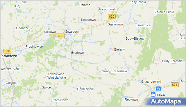 mapa Brodowo-Bąboły, Brodowo-Bąboły na mapie Targeo