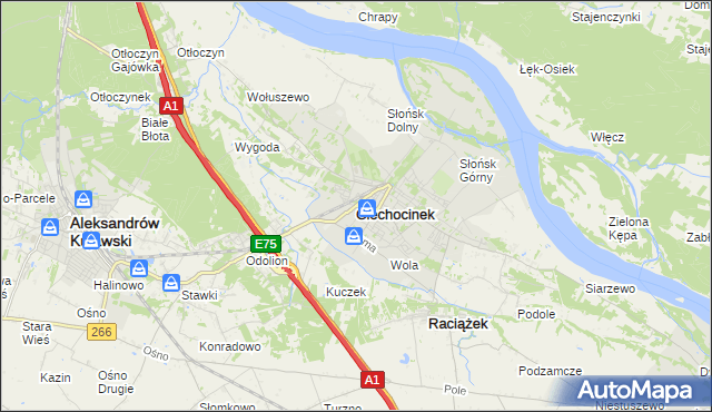 mapa Ciechocinek, Ciechocinek na mapie Targeo