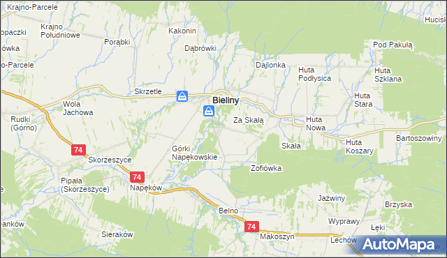 mapa Czaplów, Czaplów na mapie Targeo