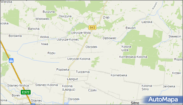 mapa Dębowiec-Kolonia, Dębowiec-Kolonia na mapie Targeo