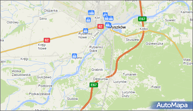 mapa Drogoszewo gmina Wyszków, Drogoszewo gmina Wyszków na mapie Targeo