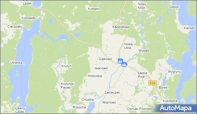mapa Gałkowo, Gałkowo na mapie Targeo