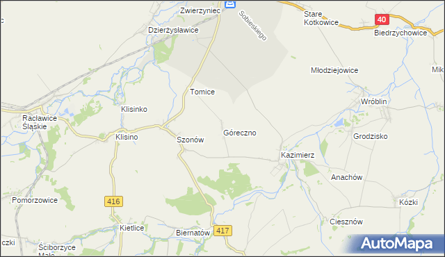 mapa Góreczno, Góreczno na mapie Targeo