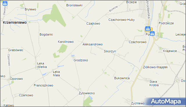 mapa Huby Pijanowskie, Huby Pijanowskie na mapie Targeo