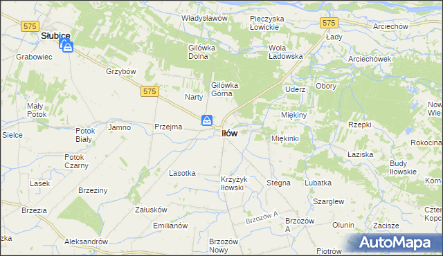 mapa Iłów, Iłów na mapie Targeo