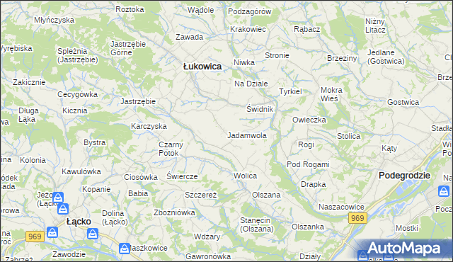 mapa Jadamwola, Jadamwola na mapie Targeo