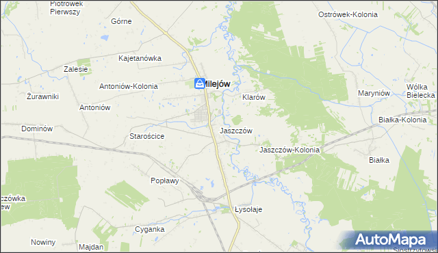 mapa Jaszczów, Jaszczów na mapie Targeo