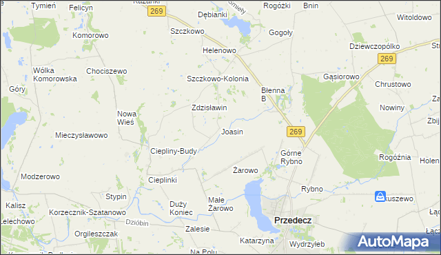 mapa Joasin, Joasin na mapie Targeo