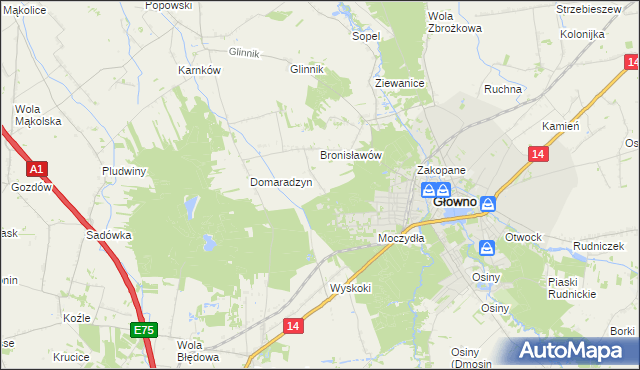 mapa Karasica, Karasica na mapie Targeo