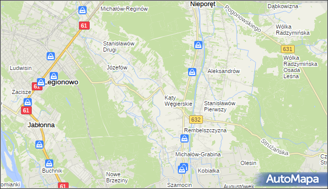 mapa Kąty Węgierskie, Kąty Węgierskie na mapie Targeo