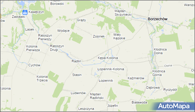 mapa Kępa-Kolonia, Kępa-Kolonia na mapie Targeo