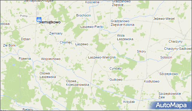 mapa Krzeczanowo, Krzeczanowo na mapie Targeo