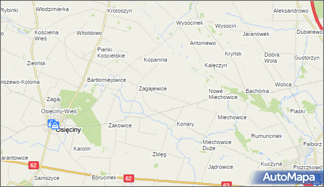 mapa Lekarzewice, Lekarzewice na mapie Targeo