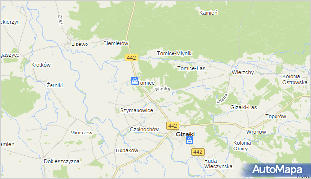 mapa Leszczyca, Leszczyca na mapie Targeo