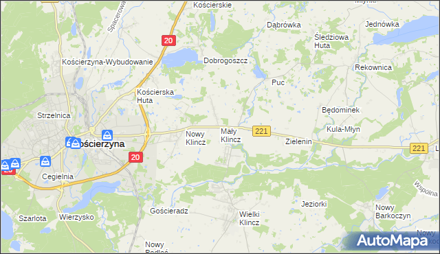 mapa Mały Klincz, Mały Klincz na mapie Targeo