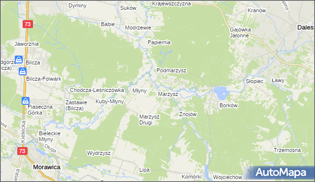 mapa Marzysz, Marzysz na mapie Targeo