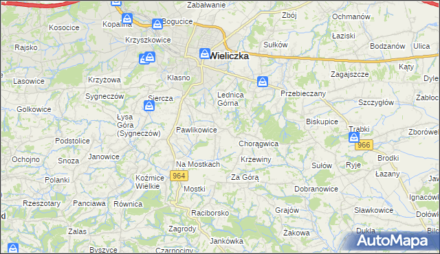 mapa Mietniów, Mietniów na mapie Targeo