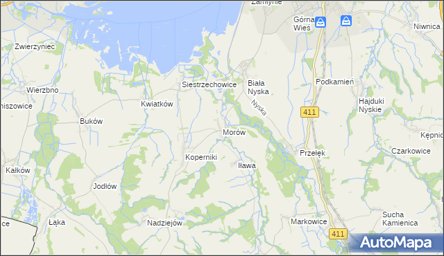 mapa Morów, Morów na mapie Targeo