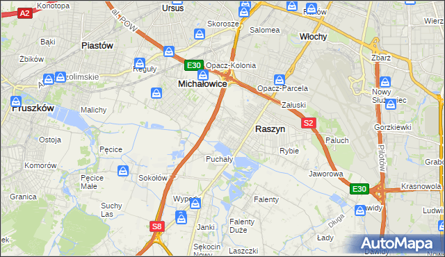 mapa Nowe Grocholice, Nowe Grocholice na mapie Targeo