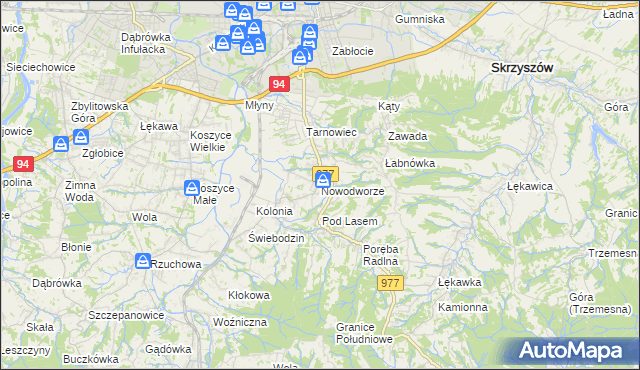 mapa Nowodworze, Nowodworze na mapie Targeo