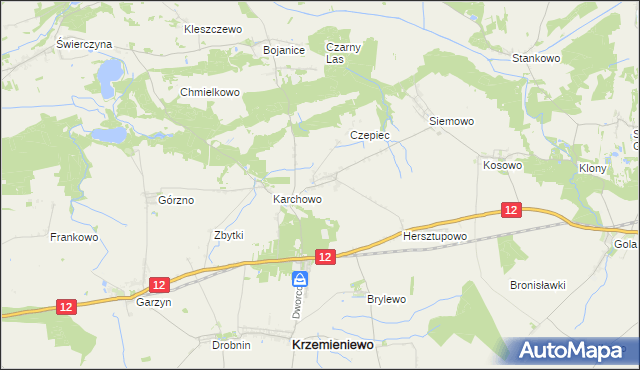 mapa Nowy Belęcin, Nowy Belęcin na mapie Targeo