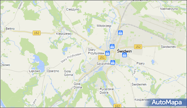 mapa Nowy Przybysław, Nowy Przybysław na mapie Targeo