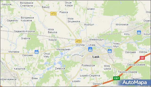 mapa Orchów, Orchów na mapie Targeo