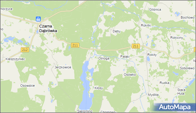 mapa Otnoga, Otnoga na mapie Targeo