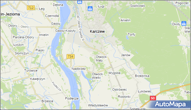 mapa Otwock Mały, Otwock Mały na mapie Targeo