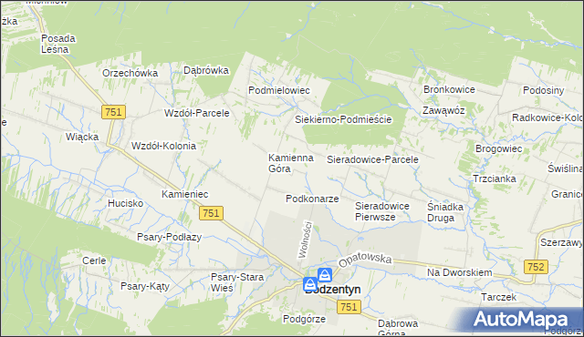 mapa Parcelanci, Parcelanci na mapie Targeo
