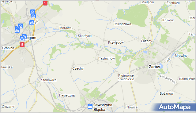 mapa Pastuchów, Pastuchów na mapie Targeo