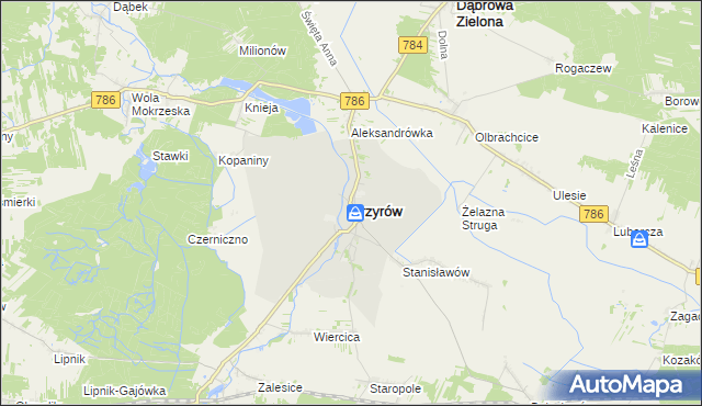 mapa Przyrów, Przyrów na mapie Targeo