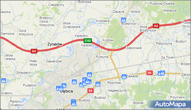 mapa Pustynia, Pustynia na mapie Targeo