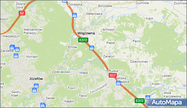 mapa Radiówek, Radiówek na mapie Targeo