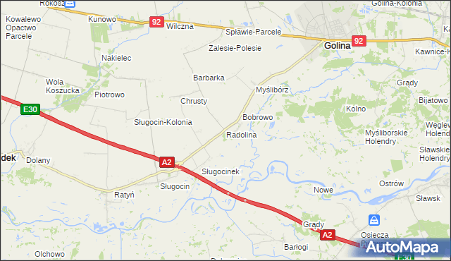 mapa Radolina, Radolina na mapie Targeo