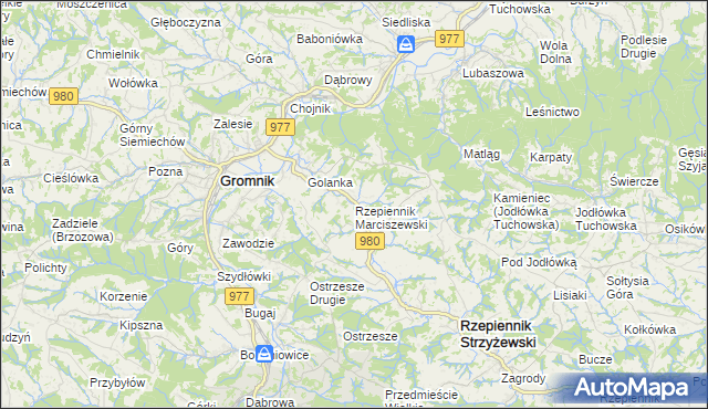 mapa Rzepiennik Marciszewski, Rzepiennik Marciszewski na mapie Targeo