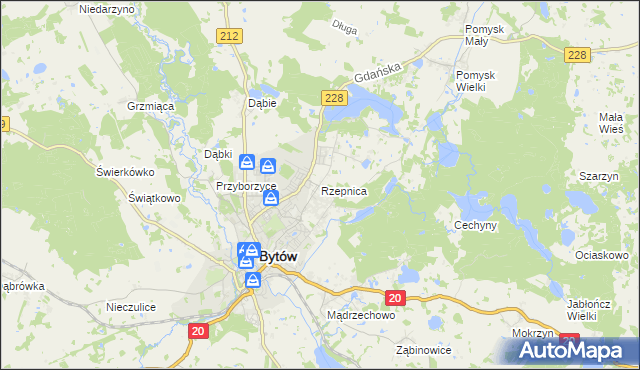 mapa Rzepnica, Rzepnica na mapie Targeo