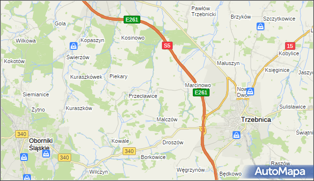 mapa Rzepotowice, Rzepotowice na mapie Targeo