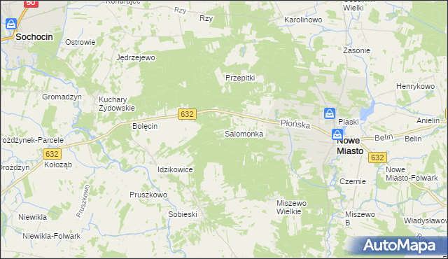 mapa Salomonka, Salomonka na mapie Targeo