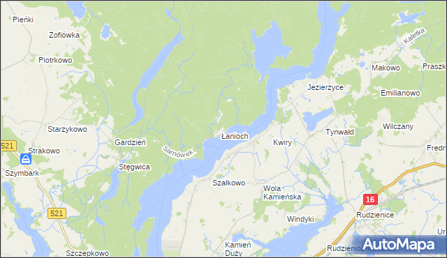 mapa Sarnówek gmina Iława, Sarnówek gmina Iława na mapie Targeo