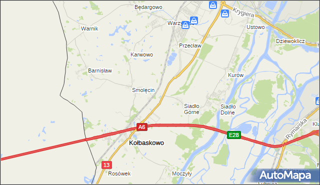mapa Smętowice, Smętowice na mapie Targeo