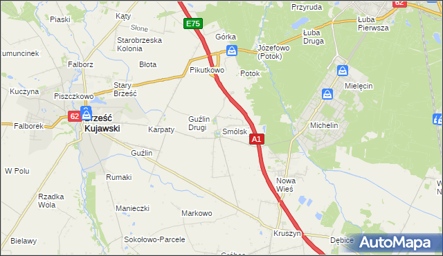 mapa Smólsk, Smólsk na mapie Targeo