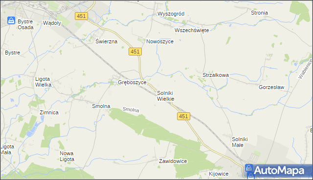 mapa Solniki Wielkie, Solniki Wielkie na mapie Targeo