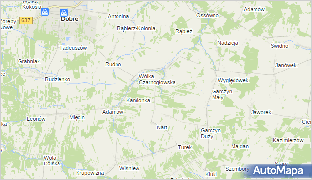 mapa Strzebula, Strzebula na mapie Targeo