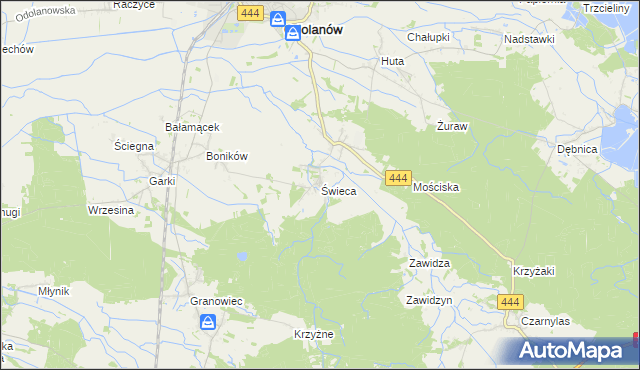 mapa Świeca, Świeca na mapie Targeo