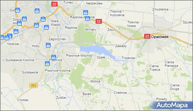 mapa Szałe, Szałe na mapie Targeo