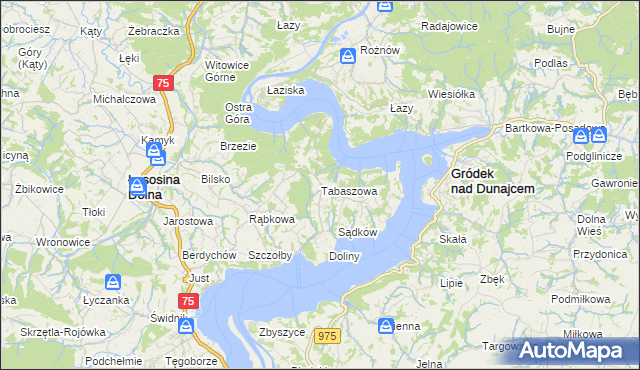 mapa Tabaszowa, Tabaszowa na mapie Targeo