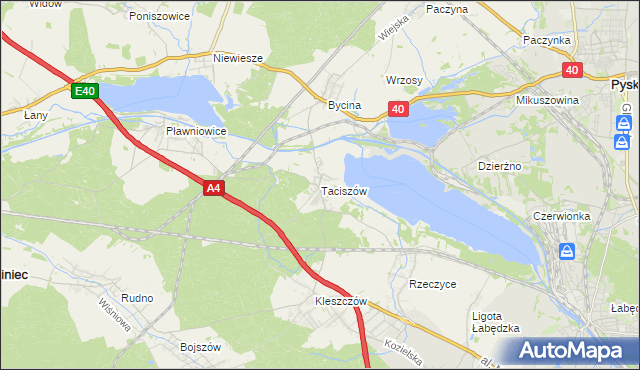 mapa Taciszów, Taciszów na mapie Targeo