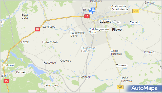 mapa Targowisko Górne, Targowisko Górne na mapie Targeo